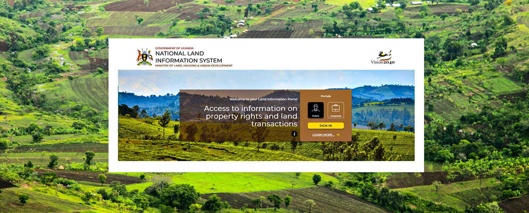 Lancement du portail du système d’information foncière de l’Ouganda – UgNLIS